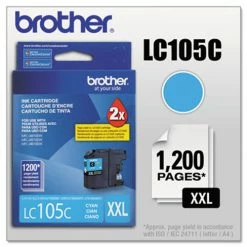 LC-105 | Original Brother Extra High-Yield Ink Cartridge - Cyan