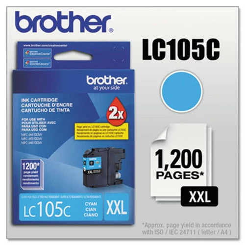 LC-105 | Original Brother Extra High-Yield Ink Cartridge - Cyan 3 LC-105 | Original Brother Extra High-Yield Ink Cartridge - Cyan