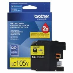 LC-105Y | Original Brother Extra High-Yield Ink Cartridge - Yellow