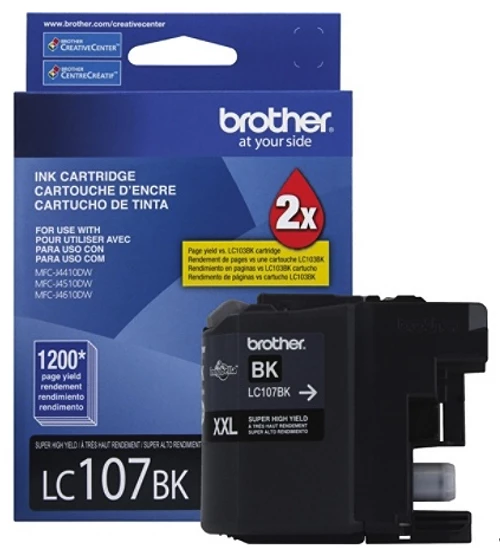 LC-107BK | Original Brother Super High-Yield Ink Cartridge - Black 3 LC-107BK | Original Brother Super High-Yield Ink Cartridge - Black