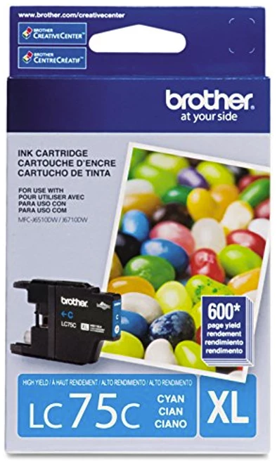 LC-75 | Original Brother High-Yield Ink Cartridge - Cyan 4 LC-75 | Original Brother High-Yield Ink Cartridge - Cyan - Image 2