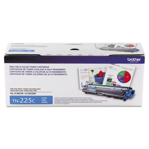 TN-225C | Original Brother High-Yield Toner Cartridge - Cyan 3 TN-225C | Original Brother High-Yield Toner Cartridge - Cyan