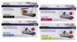 TN-225 Set | Original Brother Toner Cartridges - Black, Cyan, Magenta, Yellow