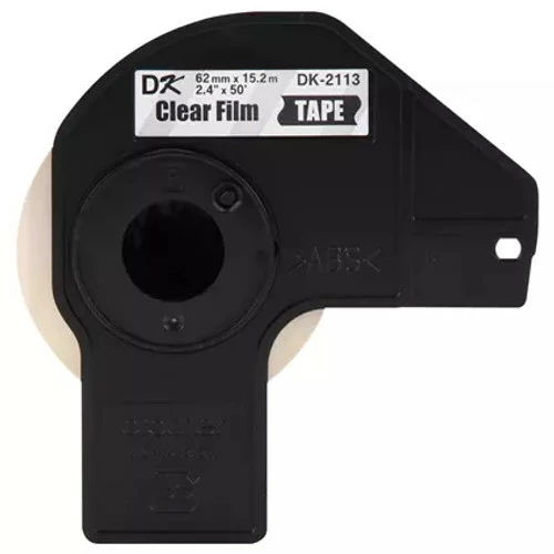 DK-2113 | Original Brother Continuous Length Film Label Tape - Black On Clear 4 DK-2113 | Original Brother Continuous Length Film Label Tape - Black On Clear - Image 2