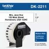 DK-2211 | Original Brother Continuous Length Film Label Tape - Black On White