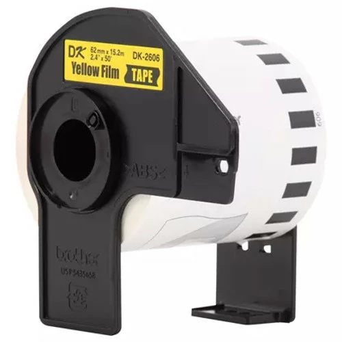 DK-2606 | Original Brother Continuous Length Film Label Tape - Black On Yellow 4 DK-2606 | Original Brother Continuous Length Film Label Tape - Black On Yellow - Image 2