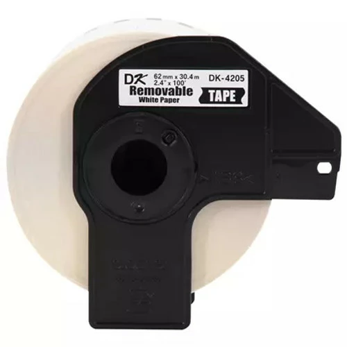 DK-4205 | Original Brother Removable Continuous Length Paper Label Tape - Black On White 4 DK-4205 | Original Brother Removable Continuous Length Paper Label Tape - Black On White - Image 2