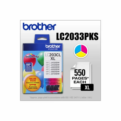 LC-203 | Original Brother Ink Cartridge - Tri-Color 3 LC-203 | Original Brother Ink Cartridge - Tri-Color