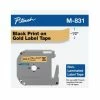 M-831 | Original Brother Non-Laminated Tape For P-touch, 0.47" X 26.2 Ft - Black On Gold 1 M-831 | Original Brother Non-Laminated Tape For P-touch, 0.47" X 26.2 Ft - Black On Gold -brother shop M831 78051.1659470924