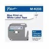 M-K233 | Original Brother Non-Laminated Tape For P-touch, 0.47" X 26.2 Ft - Blue On White -brother shop MK233 80925.1659470943