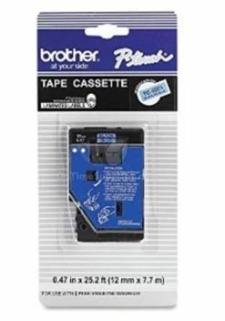 TC-8001 | Original Brother Tape Cartridge For P-Touch Labelers, 0.47" X 25.2 Ft - Black On Green