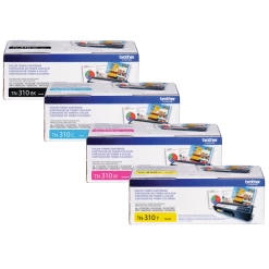 TN-310 Set | Original Brother Toner Cartridges - Black, Cyan, Magenta, Yellow