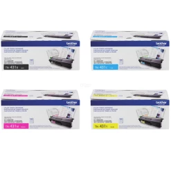 TN-431 Set | Original Brother Toner Cartridges - Black, Cyan, Magenta, Yellow