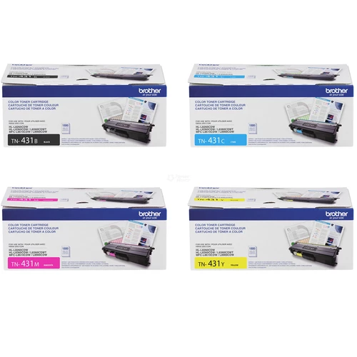 TN-431 Set | Original Brother Toner Cartridges - Black, Cyan, Magenta, Yellow 3 TN-431 Set | Original Brother Toner Cartridges - Black, Cyan, Magenta, Yellow