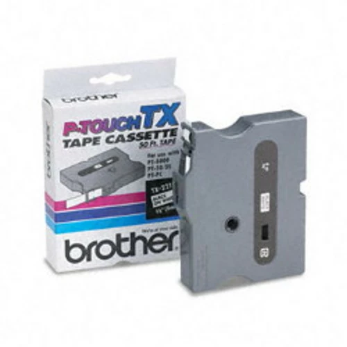 TX-2211 | Original Brother Tape Cartridge For P-Touch Labelers, 0.35" X 50 Ft - Black On White 3 TX-2211 | Original Brother Tape Cartridge For P-Touch Labelers, 0.35" X 50 Ft - Black On White