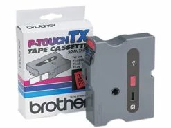 TX-4511 | Original Brother Tape Cartridge For P-Touch Labelers, 0.94" X 50 Ft - Black On Red