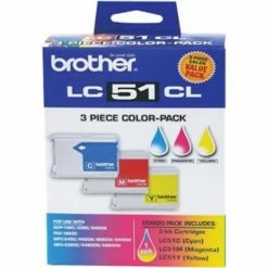 LC51CL | Original Brother Tri-Color Ink Cartridge Pack - Cyan, Magenta, Yellow