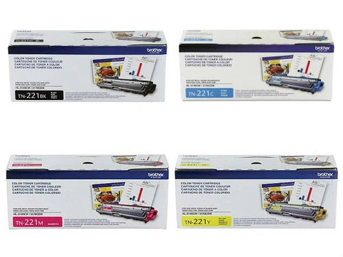 TN-221 Set | Original Brother Toner Cartridges - Black, Colors 3 TN-221 Set | Original Brother Toner Cartridges - Black, Colors